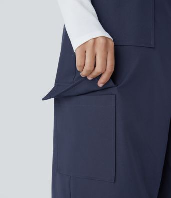 Water Repellent Wear-Resistant Zipper Pockets Camping Overalls