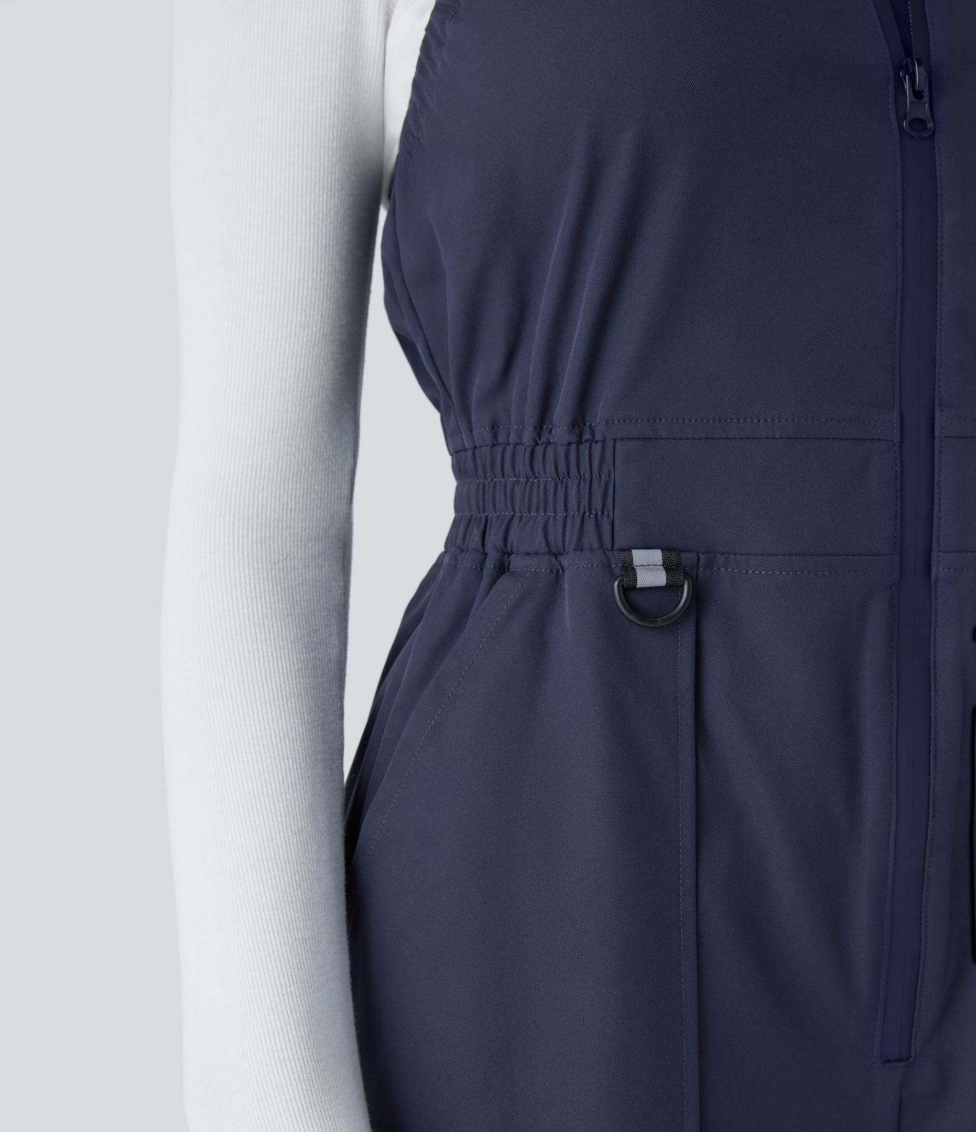 Water Repellent Wear-Resistant Zipper Pockets Camping Overalls