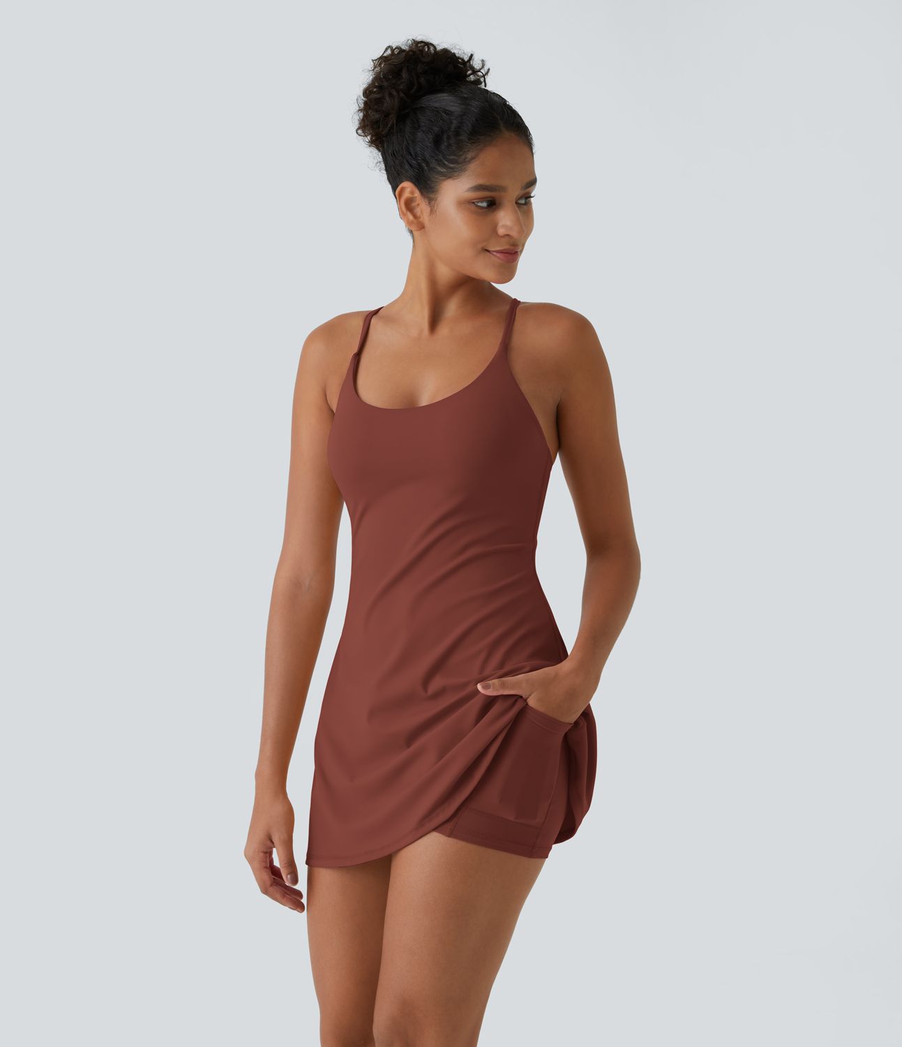 SoftlyZero™ Plush Backless Active Dress-Easy Peezy Edition