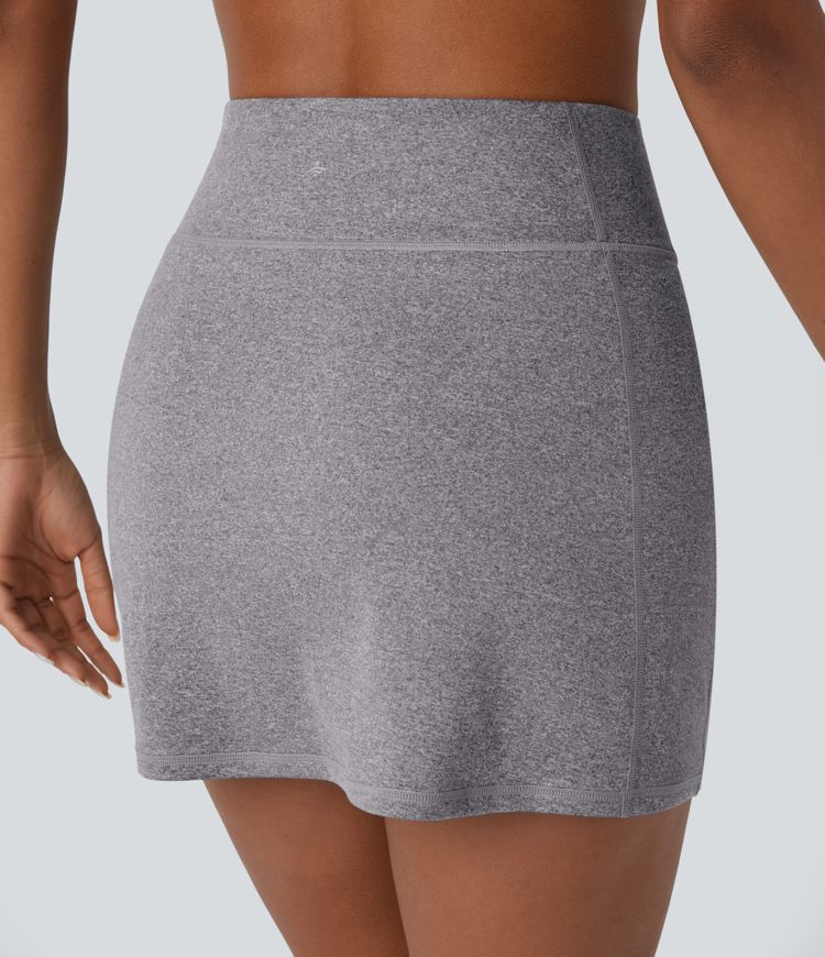 High Waisted 2-in-1 Pocket Mini Pickleball Skirt