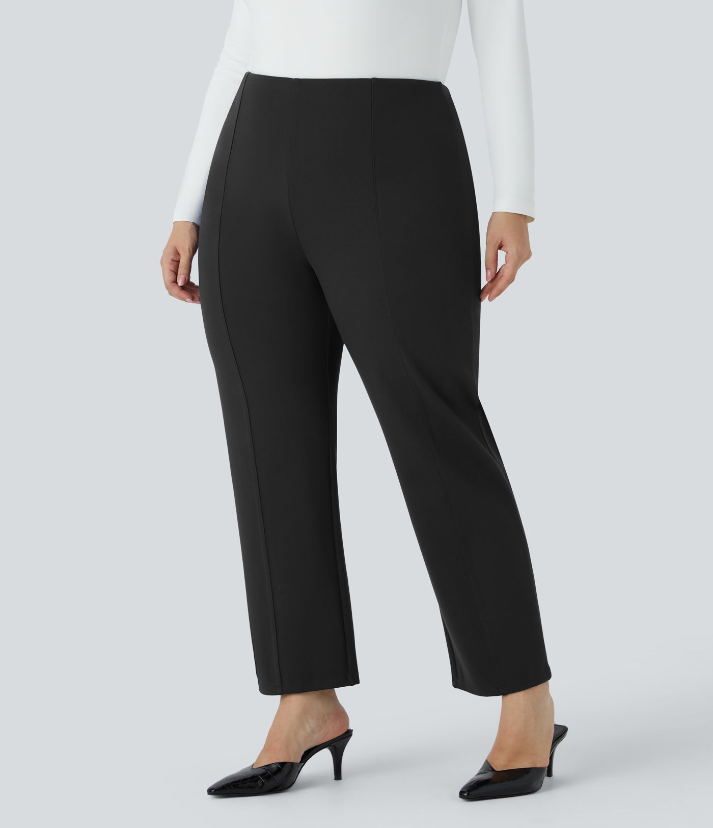 Pantalón Halara Flex™ oficina ajustado bolsillo lateral posterior tiro alto talla grande