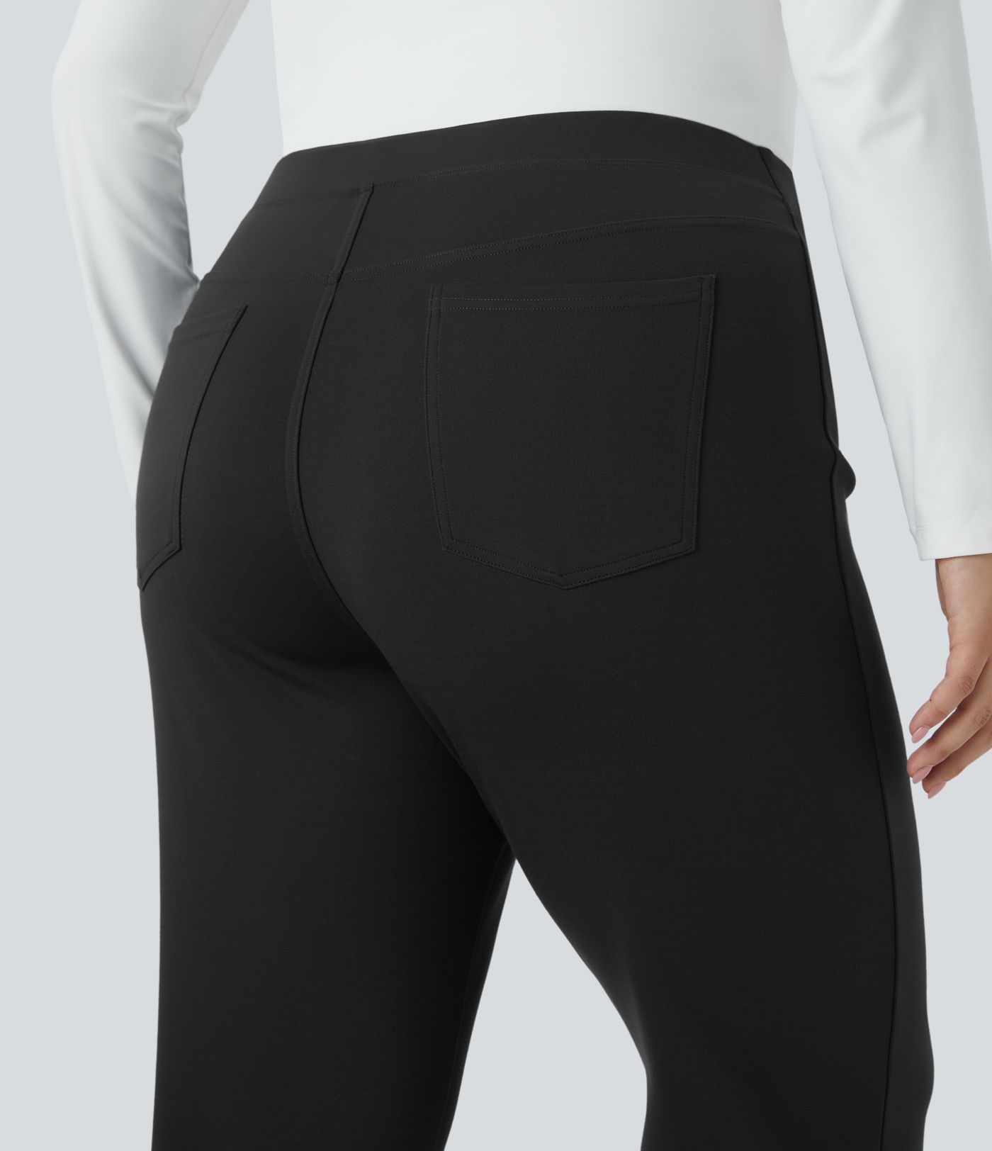 Pantalón Halara Flex™ oficina ajustado bolsillo lateral posterior tiro alto talla grande