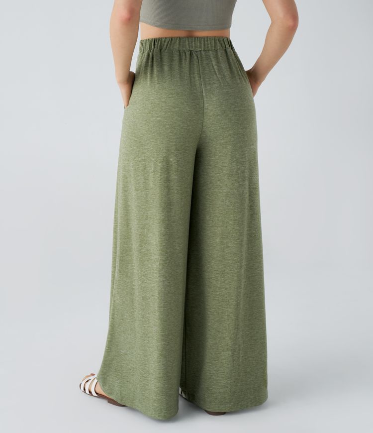 Pantalones Kissonic De Pierna Ancho Para Mujer, Panama