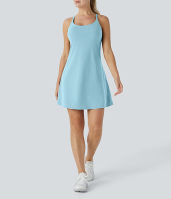 SoftlyZero™ Plush 2-in-1 Pocket Mini Active Dress D-F Cups