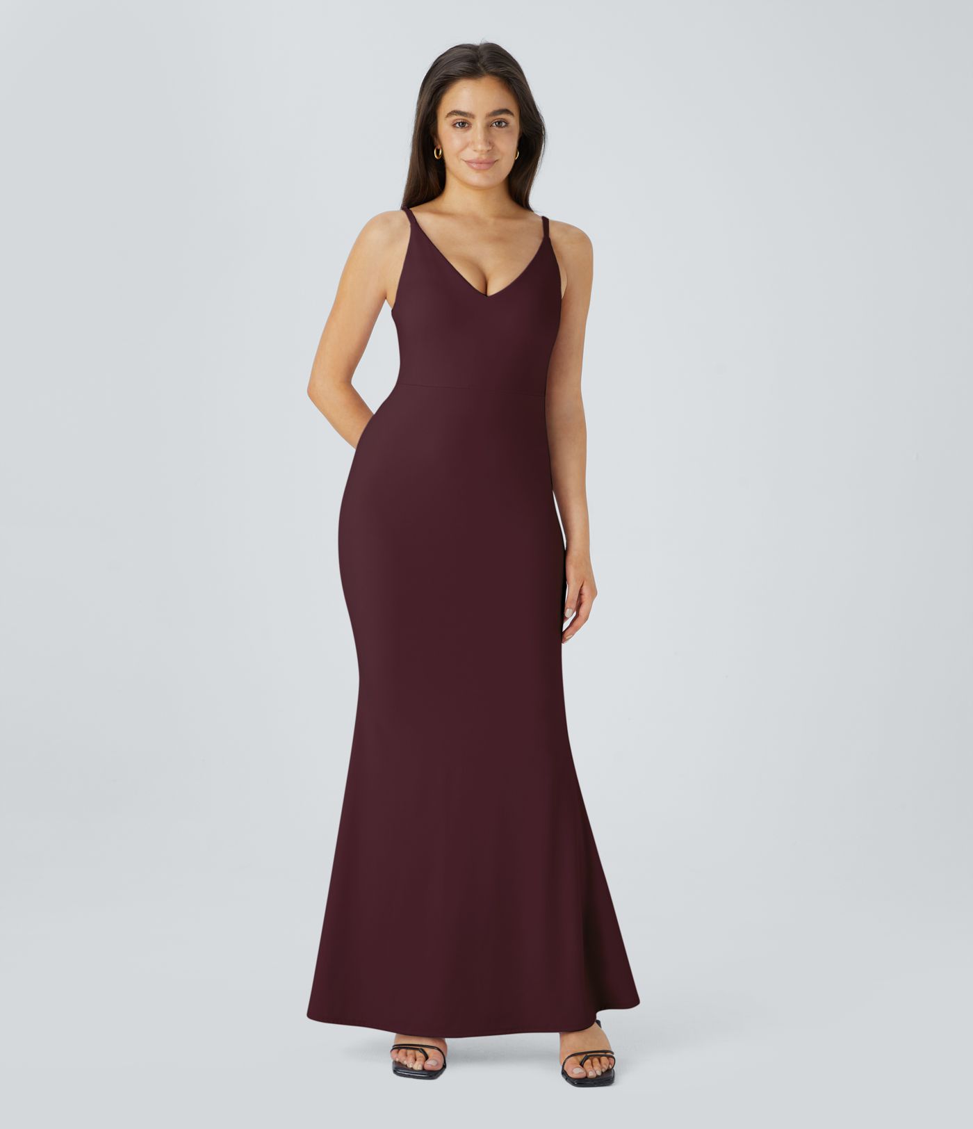 Softlyzero™ Airy Backless Adjustable Strap Maxi Mermaid Slip  Bridesmaid and Wedding Guest Dress-UPF50+