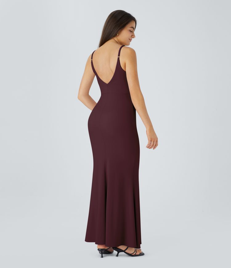 Softlyzero™ Airy Backless Adjustable Strap Maxi Mermaid Slip  Bridesmaid and Wedding Guest Dress-UPF50+