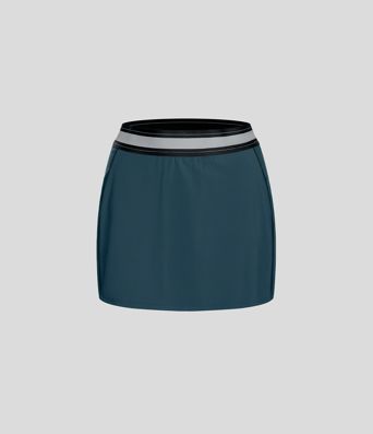 Minifalda tenis Softlyzero™ Airy tacto fresco ajustada 2 en 1 bloque color tiro alto