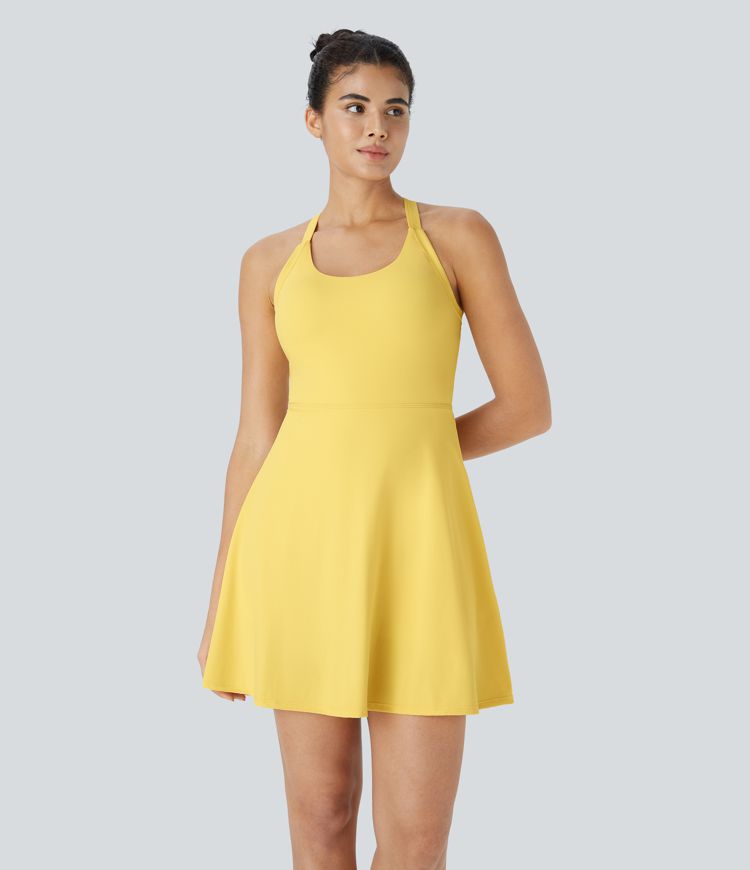 Flare Mini Dance Active Dress-Longer Length