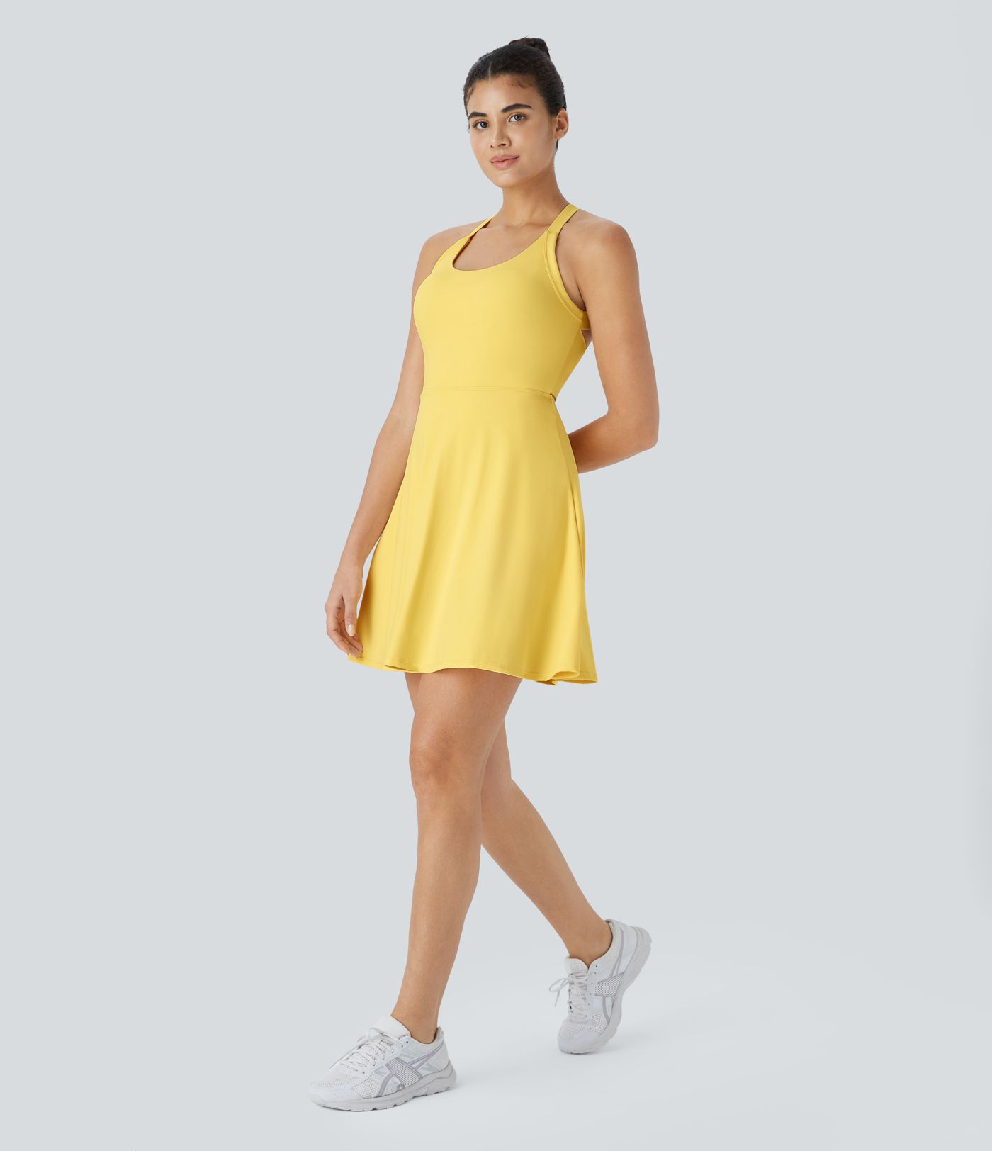 Flare Mini Dance Active Dress-Longer Length Flare Mini Dance Active Dress-Longer Length