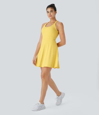 Flare Mini Dance Active Dress-Longer Length