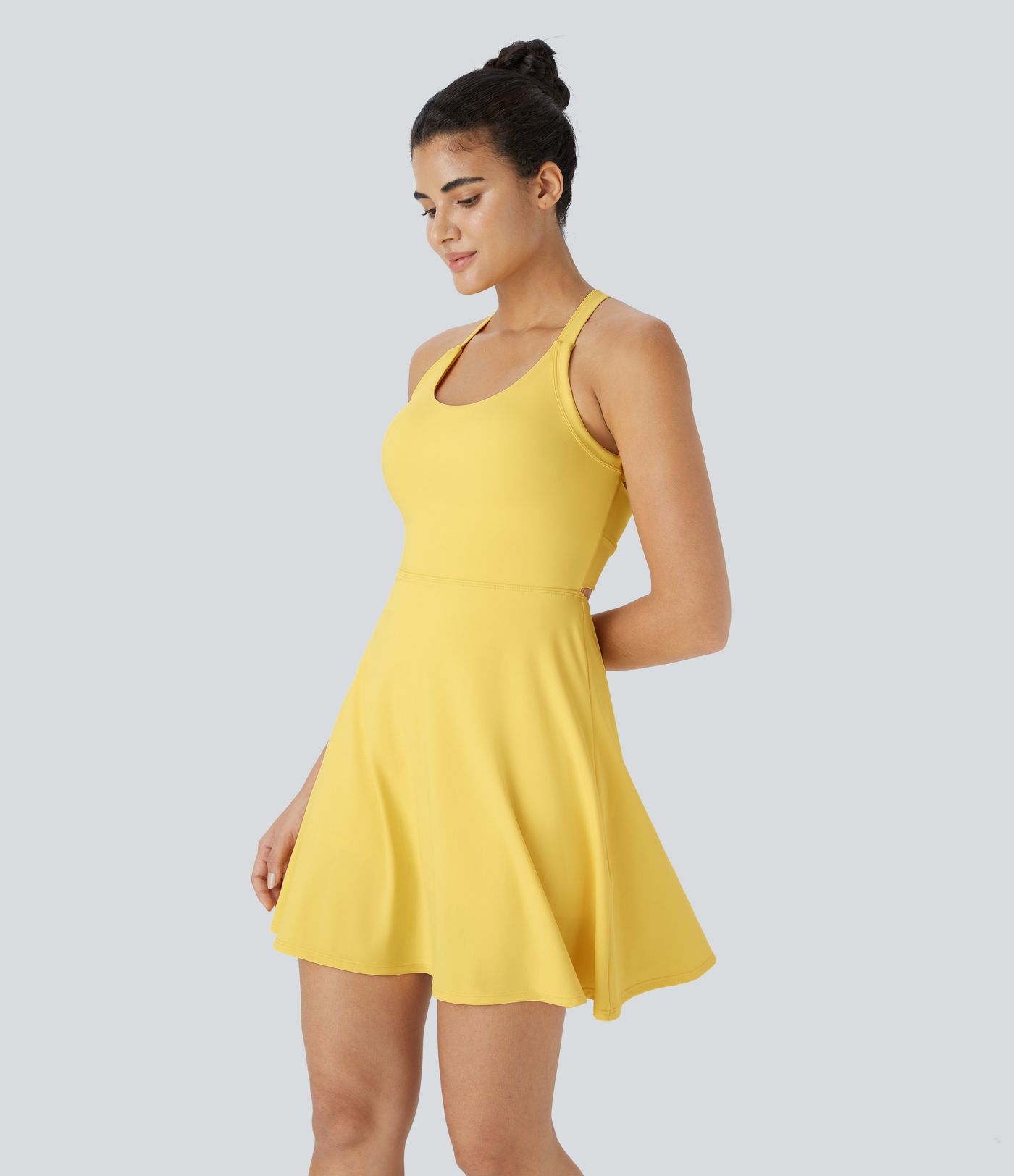 Flare Mini Dance Active Dress-Longer Length Flare Mini Dance Active Dress-Longer Length