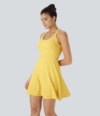 Flare Mini Dance Active Dress-Longer Length