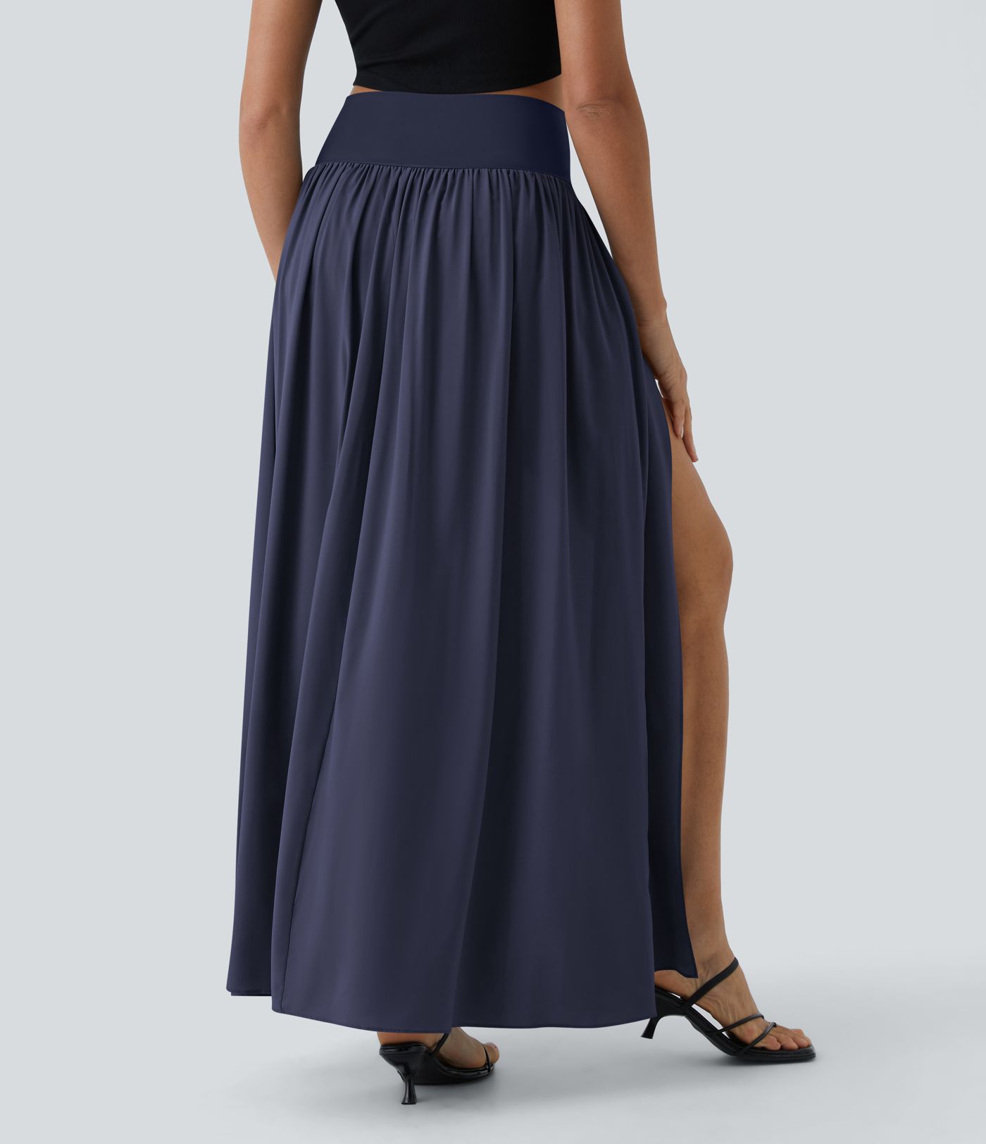 Breezeful™ High Waisted Split 2-in-1 Flowy Quick Dry Maxi Casual Skirt