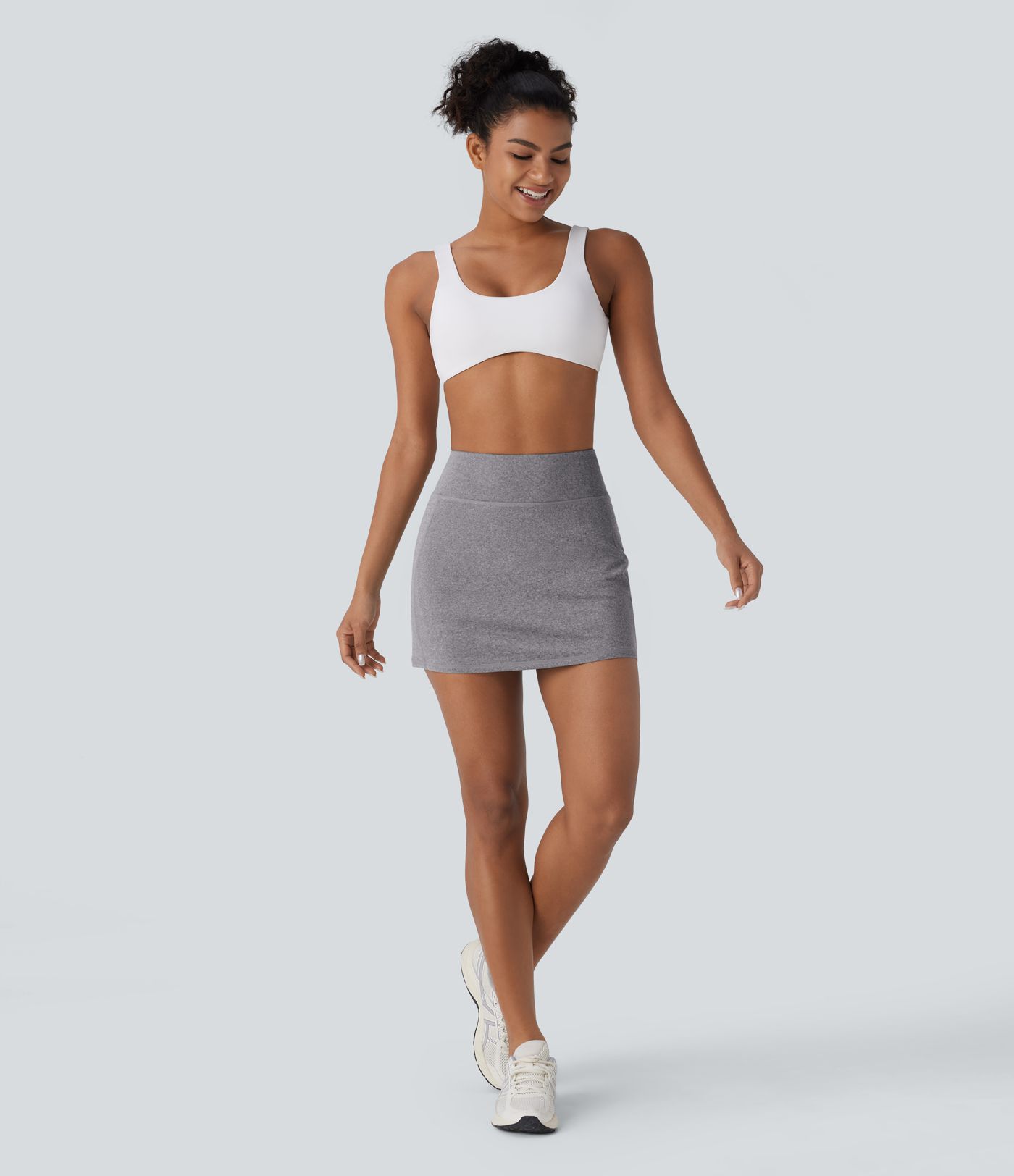 High Waisted 2-in-1 Pocket Mini Pickleball Skirt