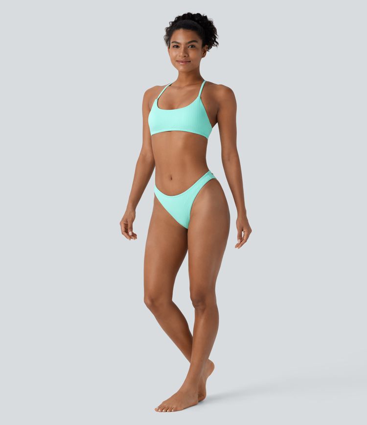Low Rise Triangle Bikini Bottom Swimsuit