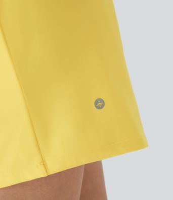 SoftlyZero™ Airy Super High Waisted 2-in-1  Cool Touch Yoga Shorts 5'' with Pockets-Longer Length