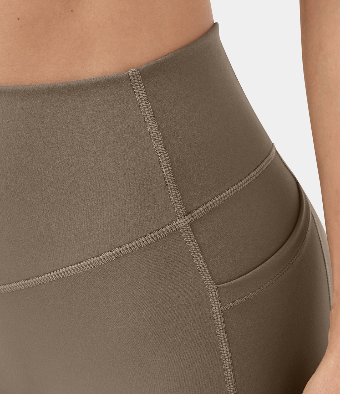 High-waist side pocket shaping training capri leggings