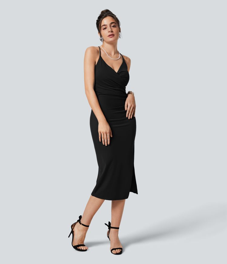 SoftlyZero™ Robe Bodycon Aérienne à Fronces et Lacets avec Protection UV UPF50+