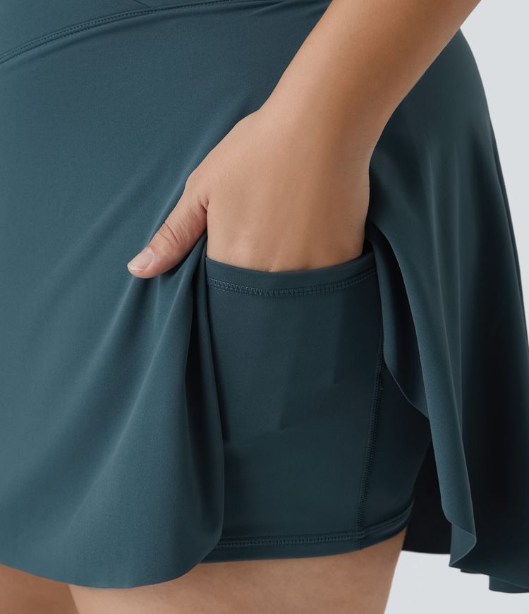 Falda Softlyzero™ Airy tenis talla grande 2 en 1 tacto fresco bolsillo lateral cruzado Everyday-Lucid