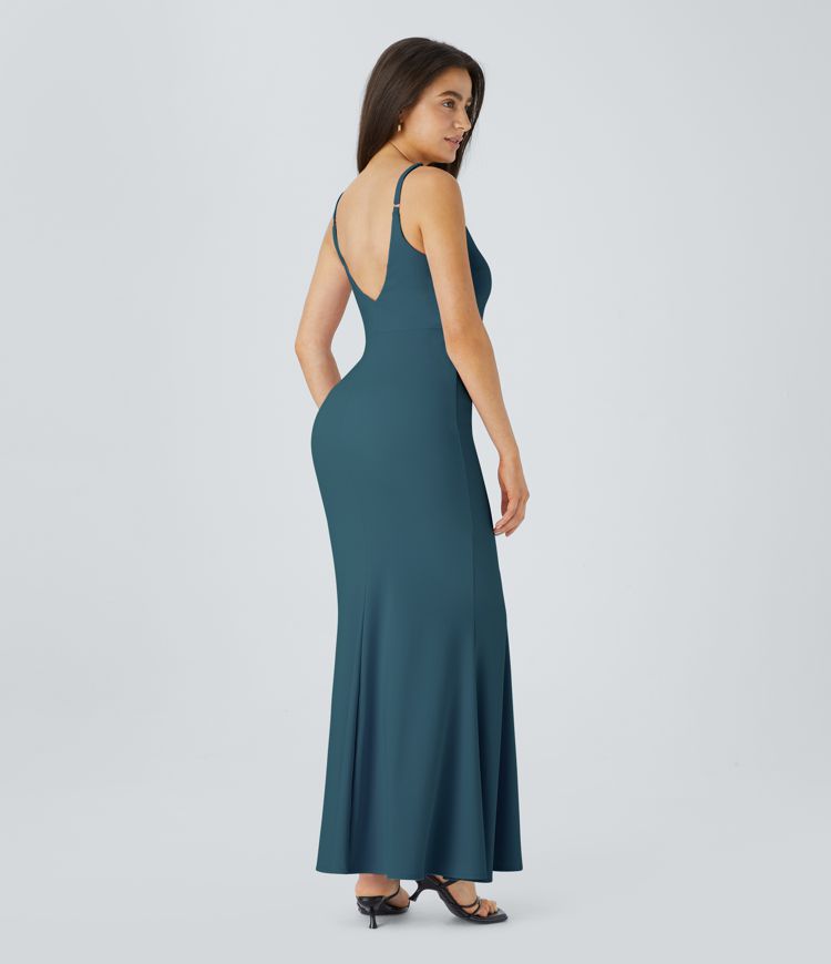 Softlyzero™ Airy Backless Adjustable Strap Maxi Mermaid Slip Cool Touch Bridesmaid and Wedding Guest Dress-UPF50+
