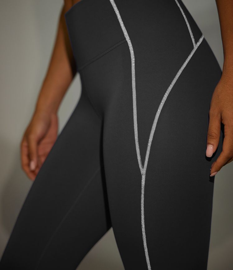 SpeedWave™ leggings 7/8 de talle alto con bolsillos, ribete reflectante y secado rápido para senderismo