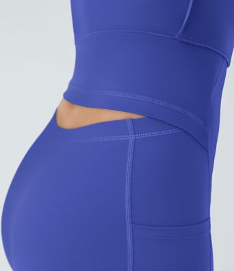 SoftlyZero™ Airy Backless Twisted Flare Low Support Dance Active Dress-Longer Length-Easy Peezy Edition A-C Cups