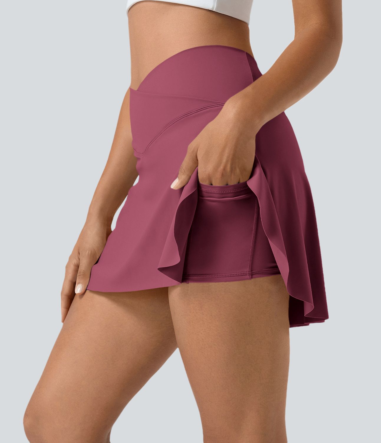 Minifalda tenis Softlyzero™ Airy Crossover 2 en 1 bolsillo lateral tacto fresco tacto suave diario Lucid-UPF 50+