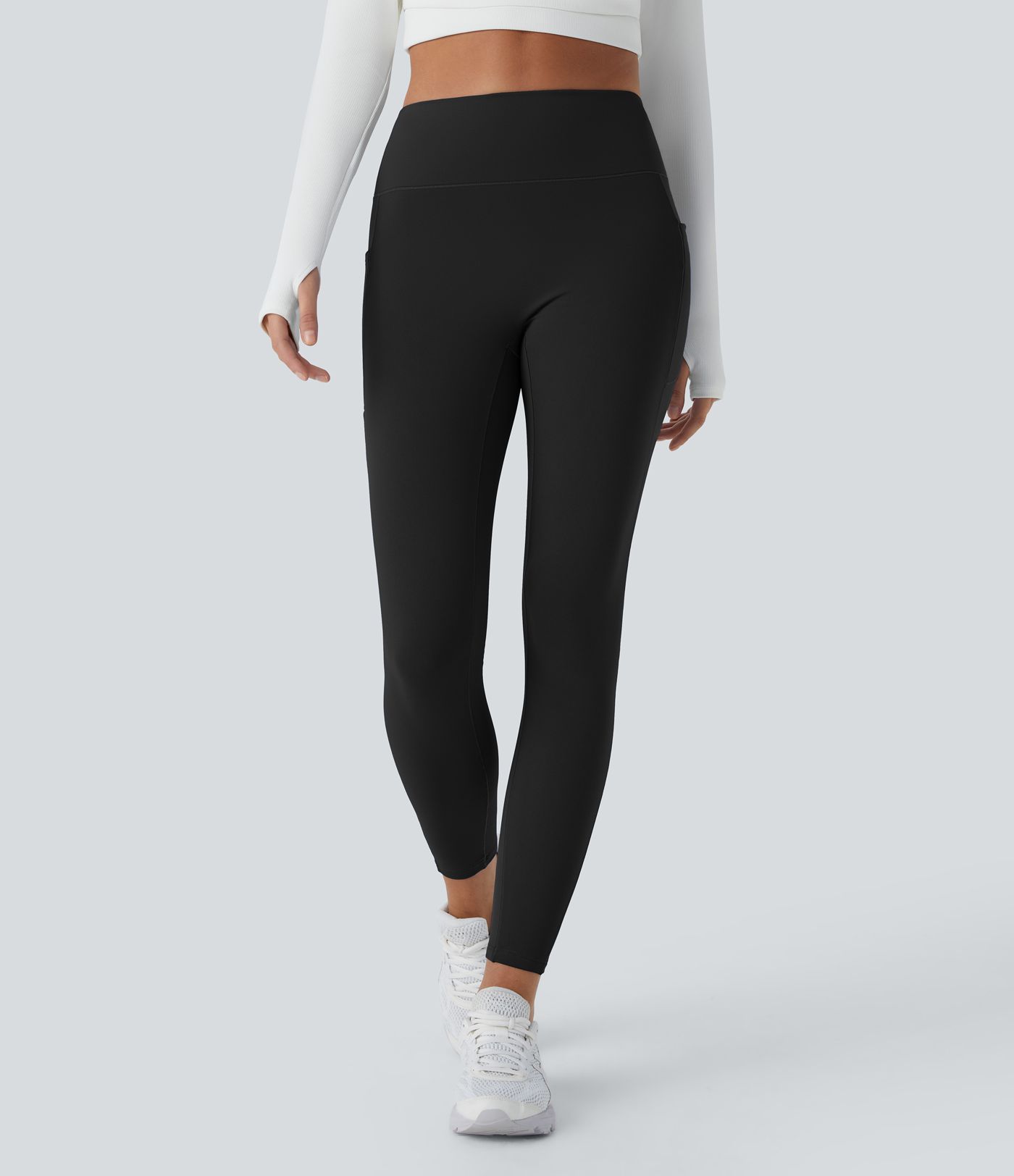Leggings Softlyzero™ Plush yoga ajustado 7/8 tiro alto bolsillo lateral térmico