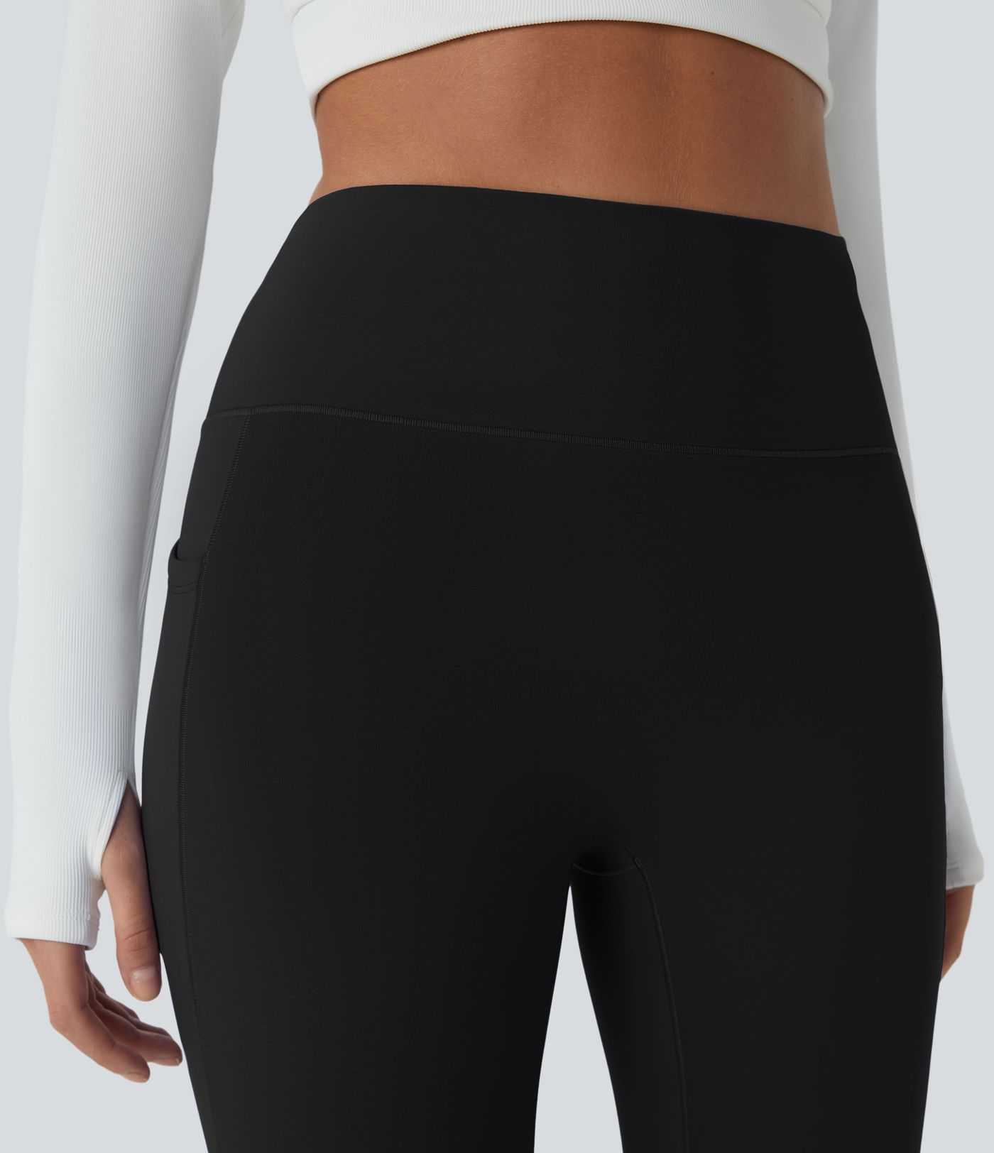 Leggings Softlyzero™ Plush yoga ajustado 7/8 tiro alto bolsillo lateral térmico