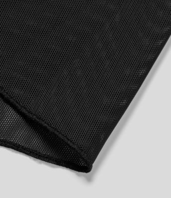 High Waisted Drawstring Contrast Mesh 2-in-1 Pocket Flowy Midi Flare Casual Skirt