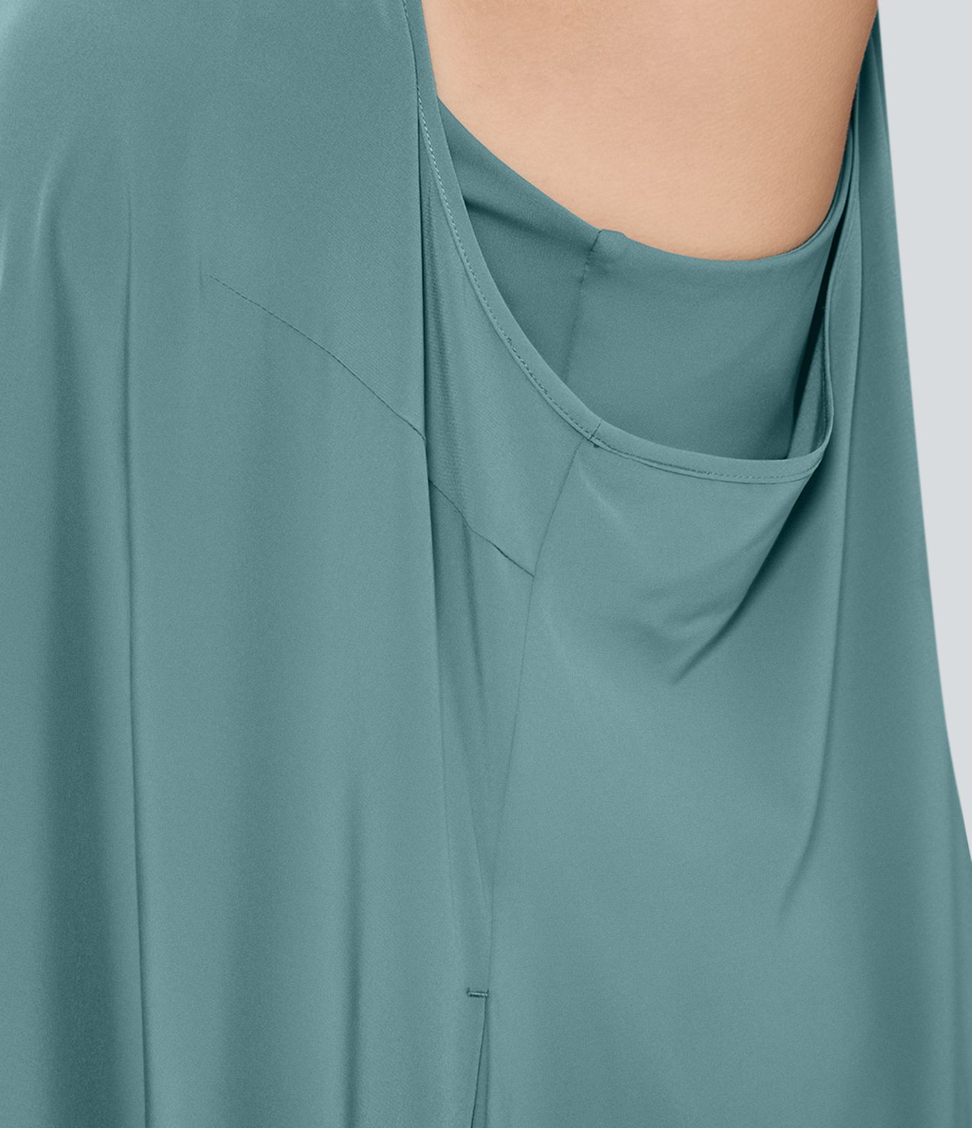 Breezeful™ RacerPocket High Low Flowy Midi Quick Dry Casual Plus Size Dress