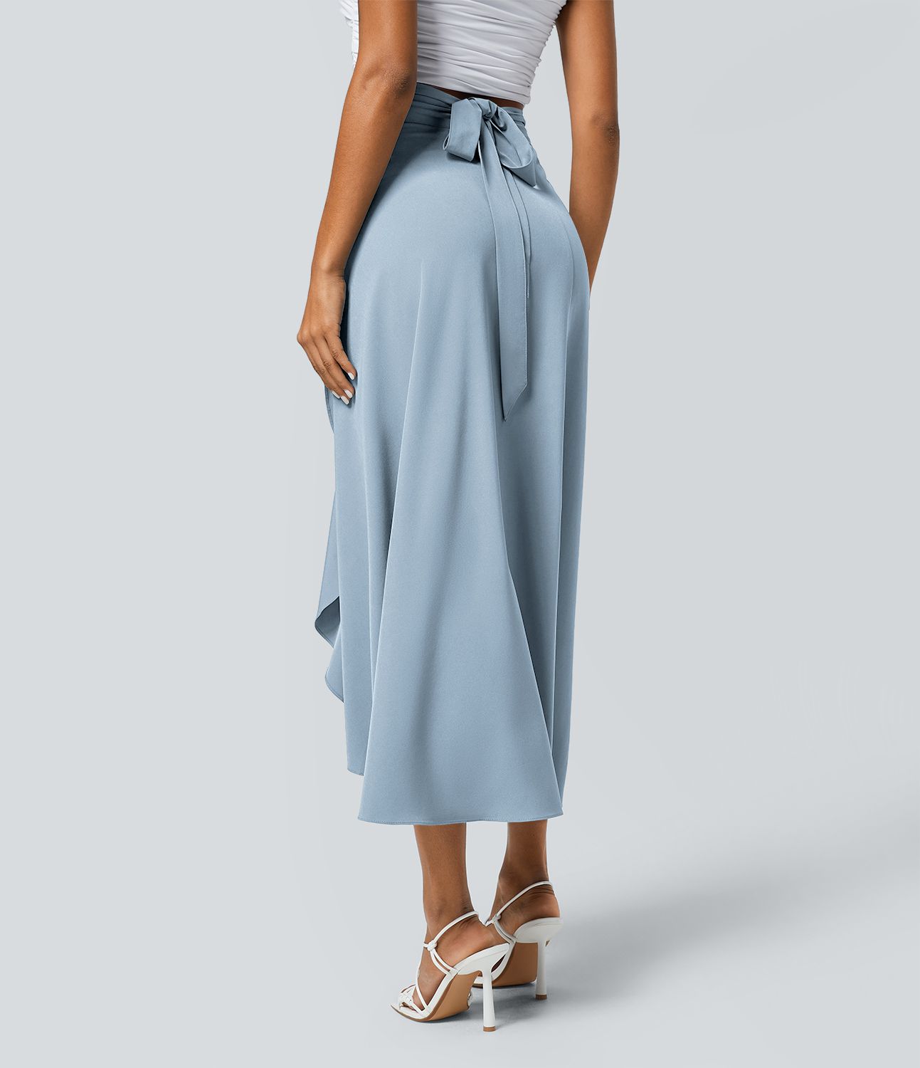 Breezeful™ High Waisted Wrapped Tie Back Quick Dry Skirt