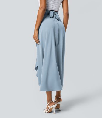 Breezeful™ High Waisted Wrapped Tie Back Quick Dry Skirt