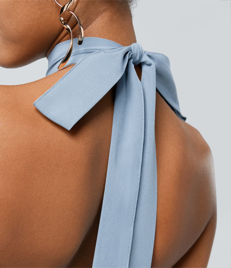 Breezeful™ High Waisted Wrapped Tie Back Quick Dry Skirt