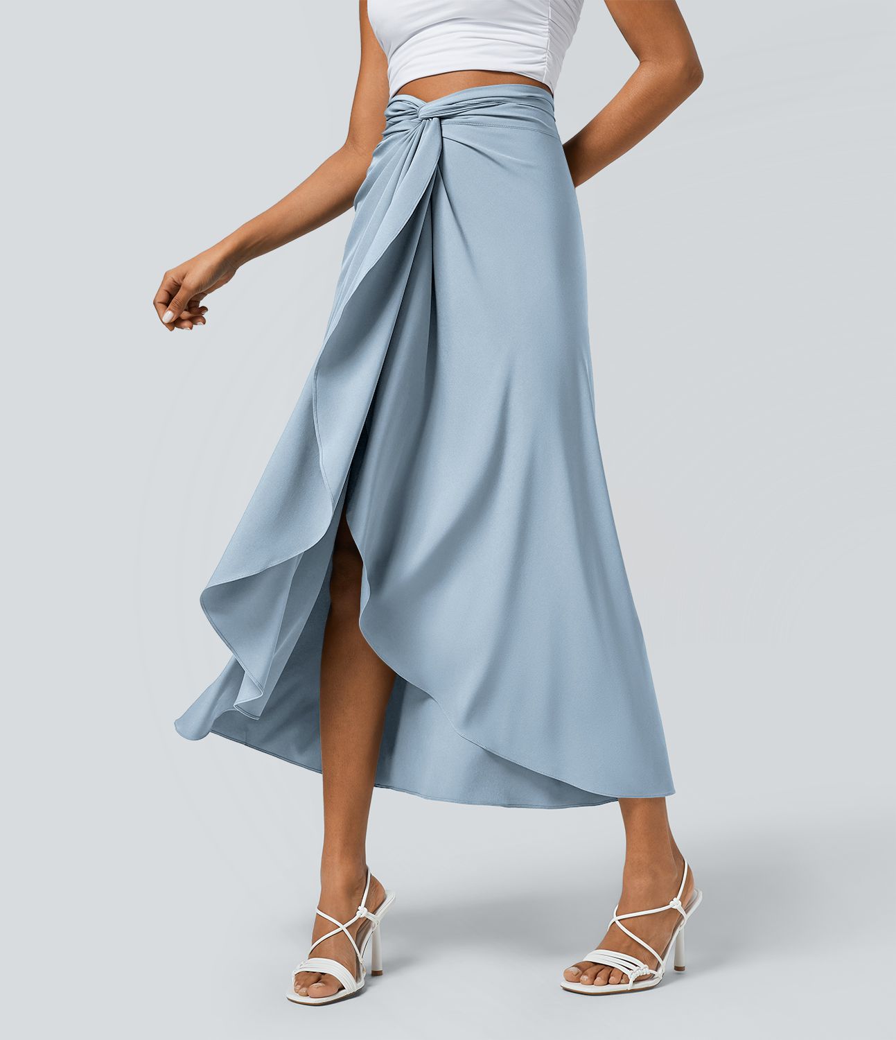 Breezeful™ High Waisted Wrapped Tie Back Quick Dry Skirt