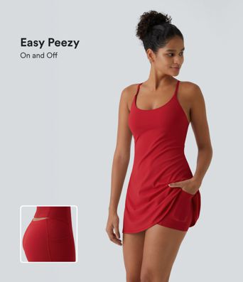 SoftlyZero™ Plush Backless Active Dress-Easy Peezy Edition