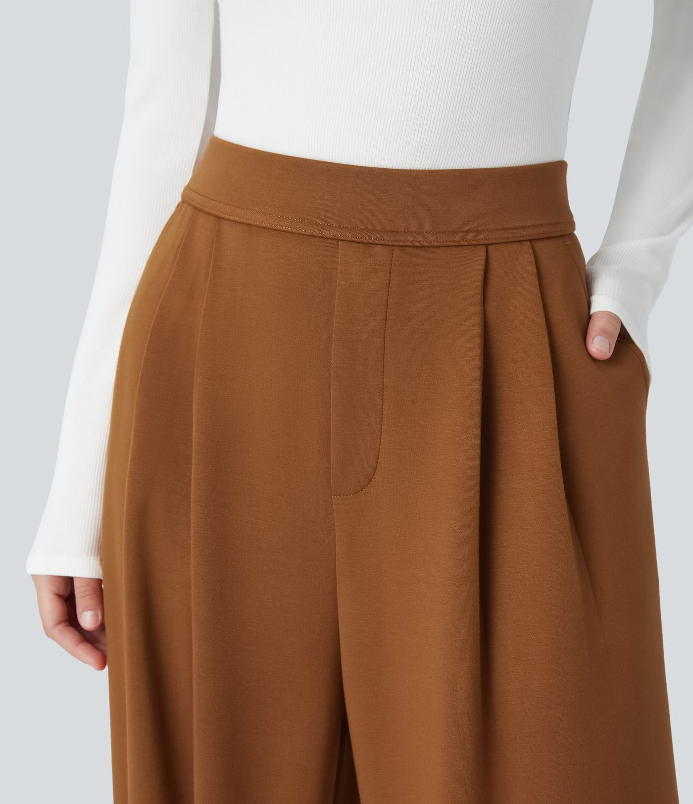 Halara Flex™ High Waisted Pocket Wide Leg Work Pants