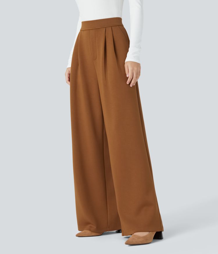 Halara Flex™ High Waisted Pocket Wide Leg Work Pants