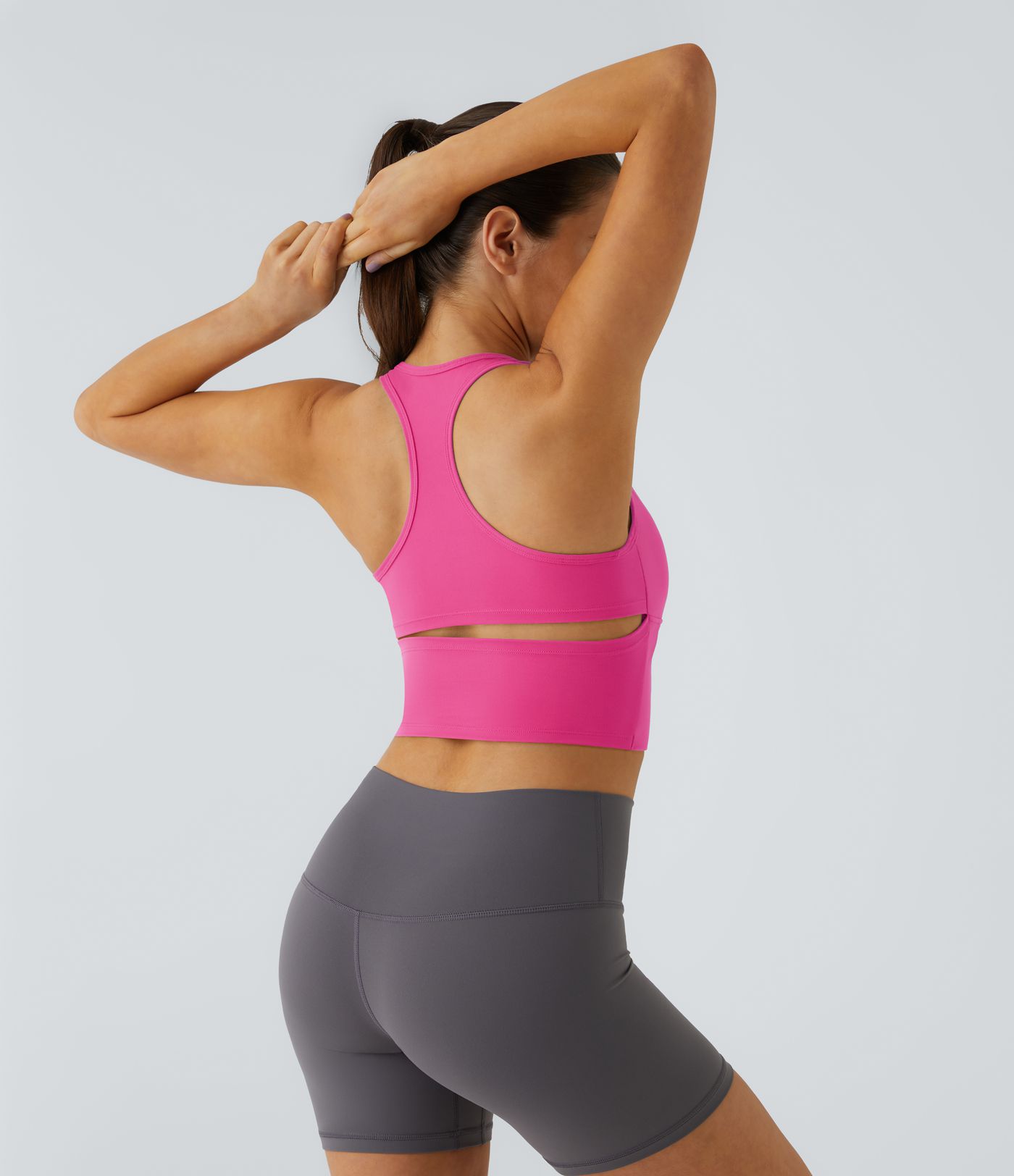 In My Feels Softlyzero™ Plush Rückenfreies, ausgeschnittenes Racerback-Yoga-Tanktop mit U-Ausschnitt