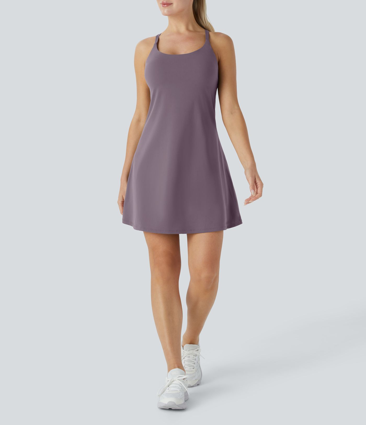 SoftlyZero™ Plush 2-in-1 Pocket Mini Active Dress D-F Cups
