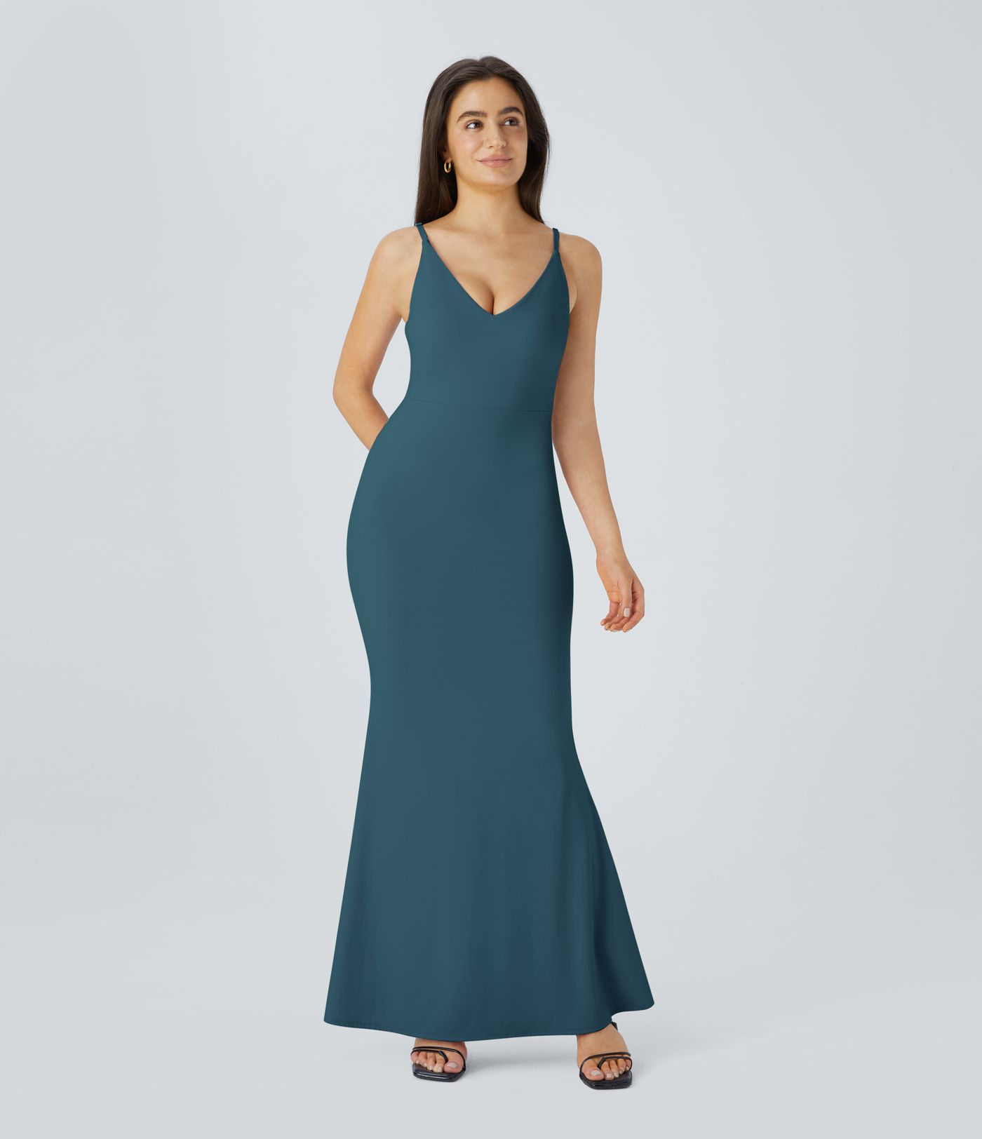 SoftlyZero™ Airy Maxi Mermaid Slip Cool Touch Dress-UPF50+