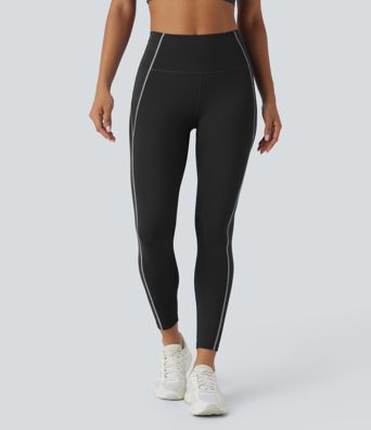 SpeedWave™ leggings 7/8 de talle alto con bolsillos, ribete reflectante y secado rápido para senderismo