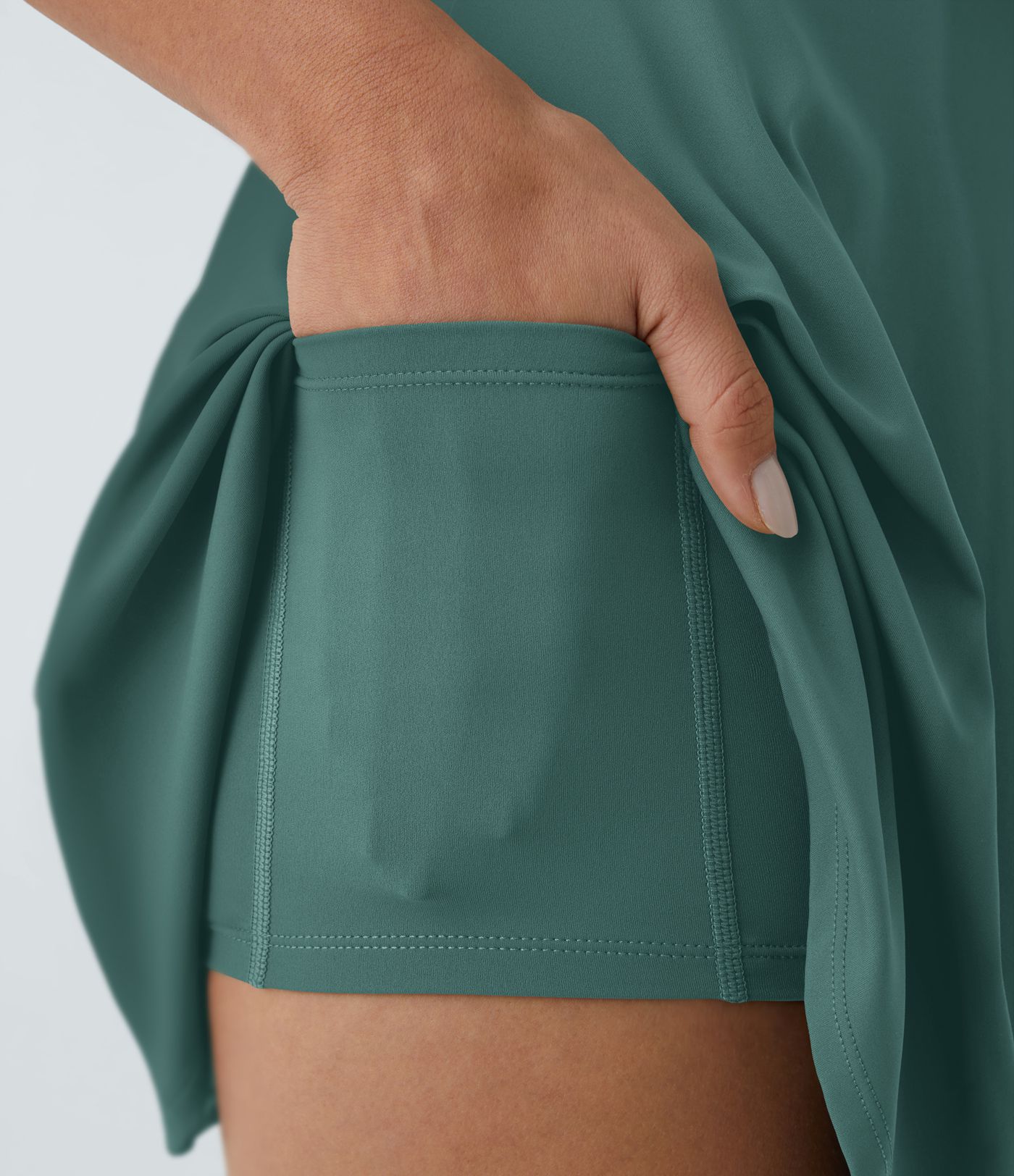 Backless Twisted Flare Dance Active Dress-Longer Length-Easy Peezy Edition