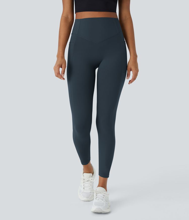 Legging d'entraînement gainant galbant taille haute avec effet scrunch et poches Halara UltraSculpt™