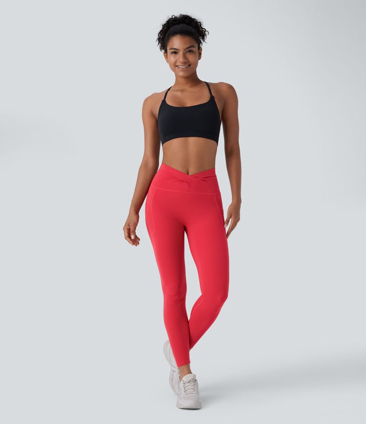 Halara UltraSculpt™ High Waisted Crossover Pocket Yoga Leggings