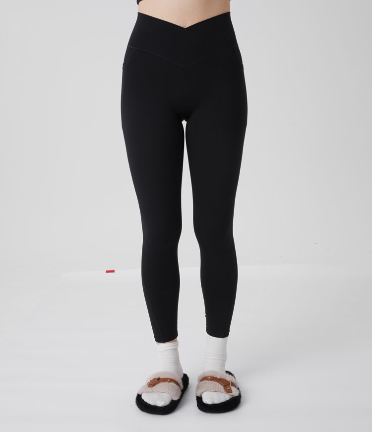Softlyzero™ Legging Simple avec Poche et Découpe Croisée