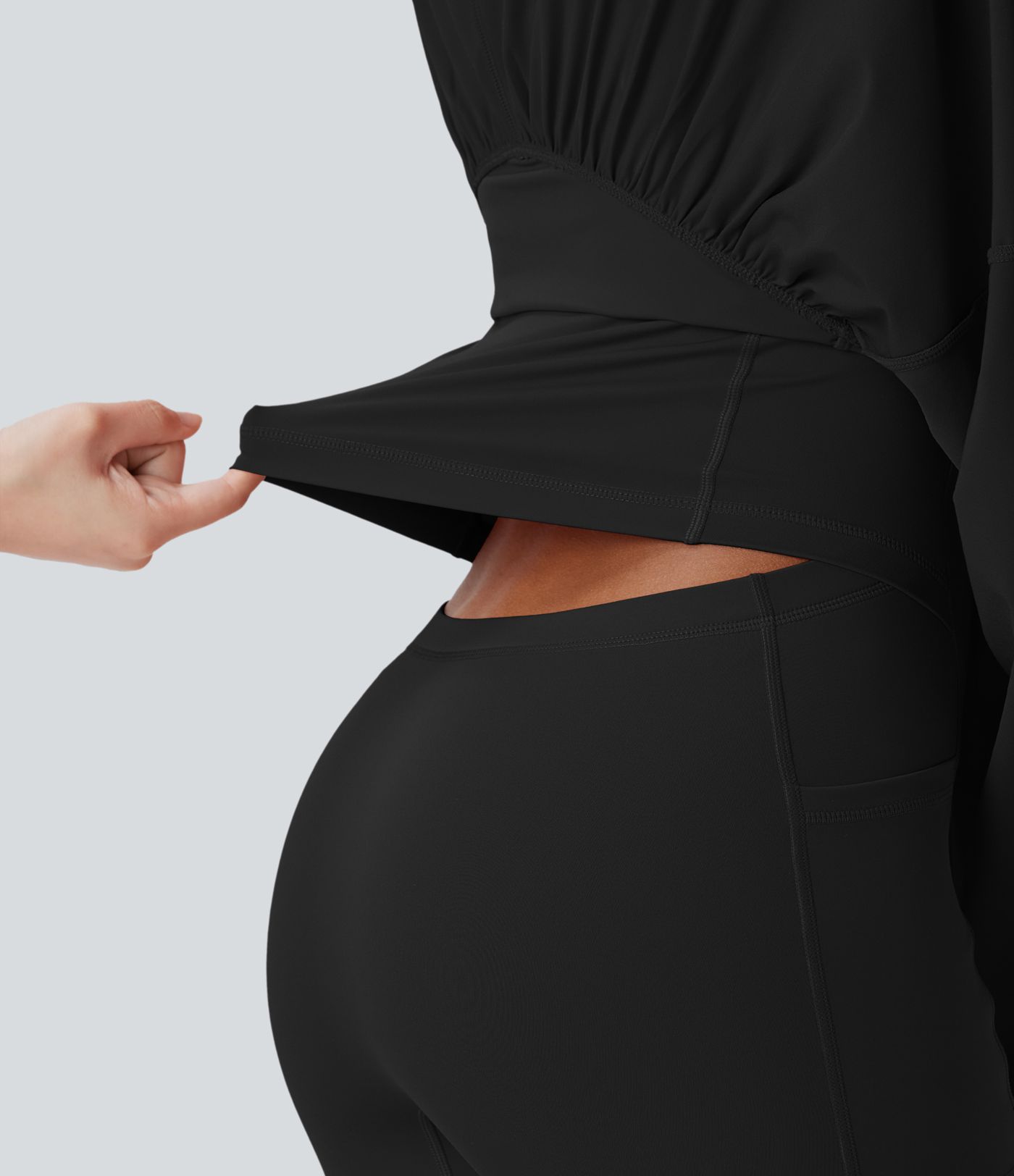 Breezeful™ 2-in-1 Schnelltrocknende Mini Yoga Aktivkleid mit Taschen-Easy Peezy Edition