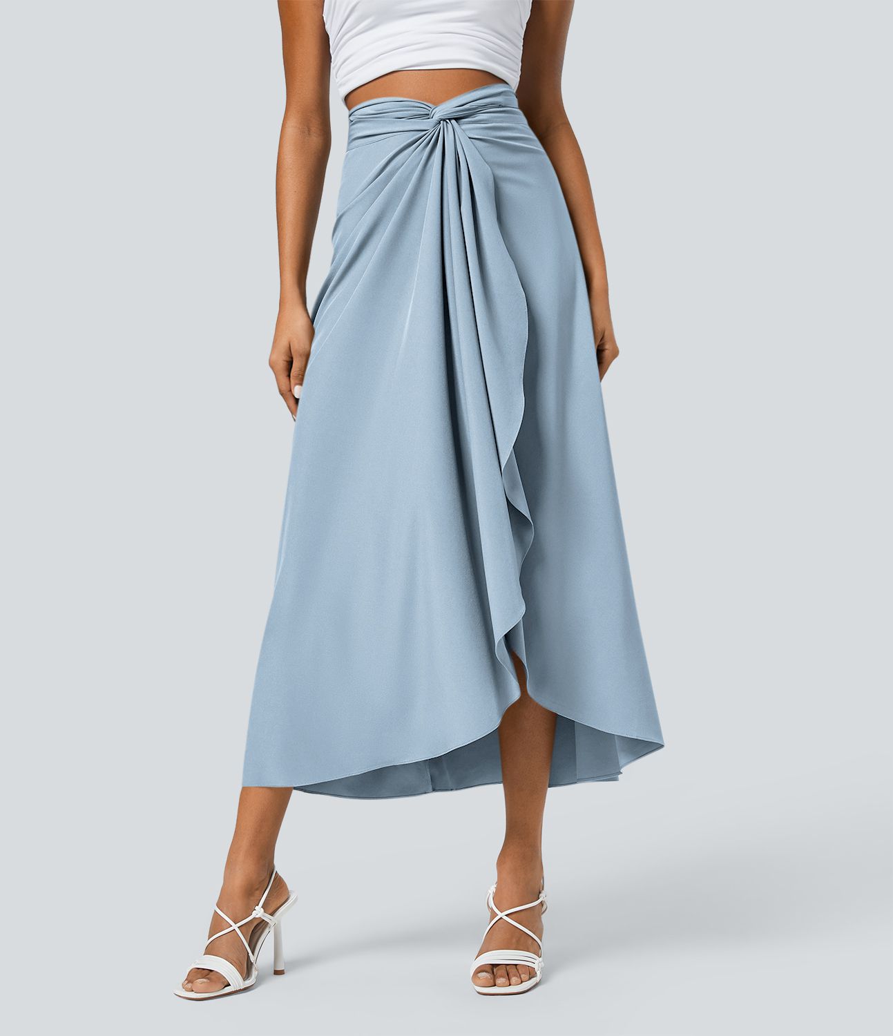 Breezeful™ High Waisted Wrapped Tie Back Quick Dry Skirt