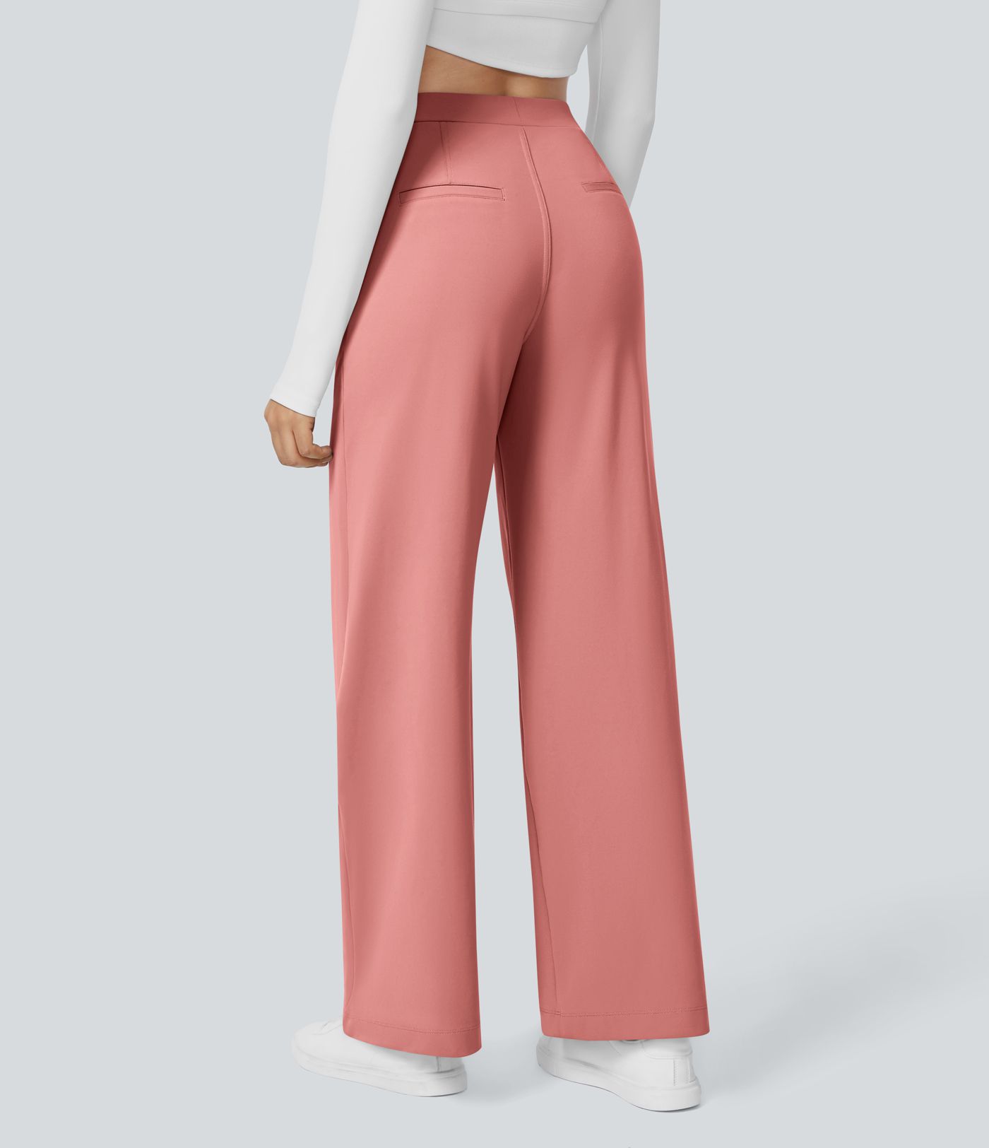Halara Flex™ High Waisted Pocket Straight Leg Work Trousers