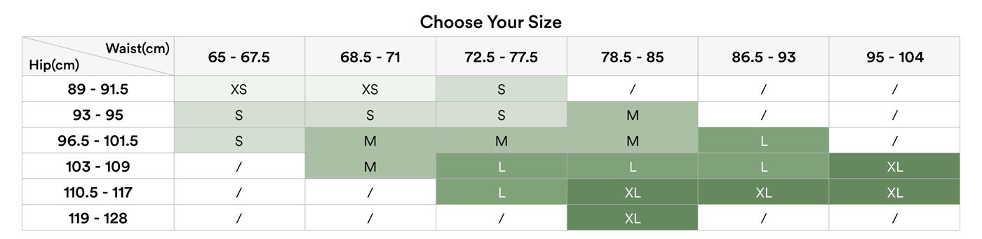 <p><span style="font-size: 18px;"><strong>3.Pick your size.*</strong></span></p>
<p><span style="font-size: 18px;"><strong>   </strong></span></p>
<p><span style="color: rgb(36,67,23);font-size: 14px;">（Double check the size chart to be sure your free product fits）</span></p>
